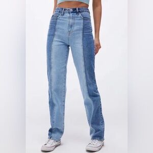 Pacsun Two-Tone High-Rise 90’s boyfriend Jeans